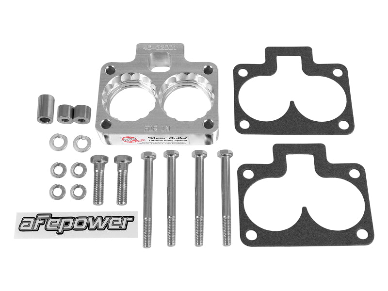 AFE Silver Bullet TBS CARB Approved - aFe Silver Bullet Throttle Body Spacers TBS Dodge Trucks 94-01 V8-5.2/5.9L