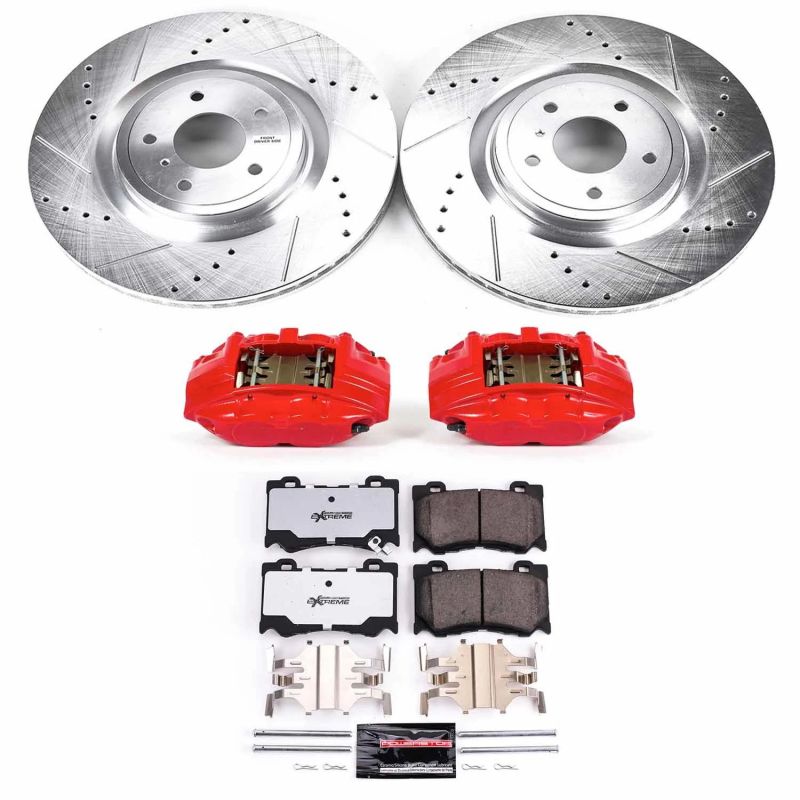 PSB Z26 Street Warrior Kit - Power Stop 09-19 Nissan 370Z Front Z26 Street Kit w/Cals