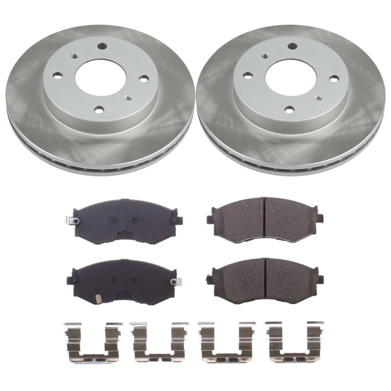 PSB Semi-Coated Rotor Kits - Power Stop 91-96 Infiniti G20 Front Semi-Coated Rotor Kit