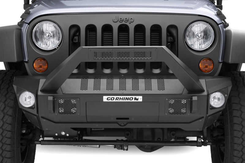GOR Trailine Bumper - Go Rhino 07-20 Jeep Wrangler JL/JLU/JK/JKU/Gladiator JT Trailline 30 Light Mount Bar