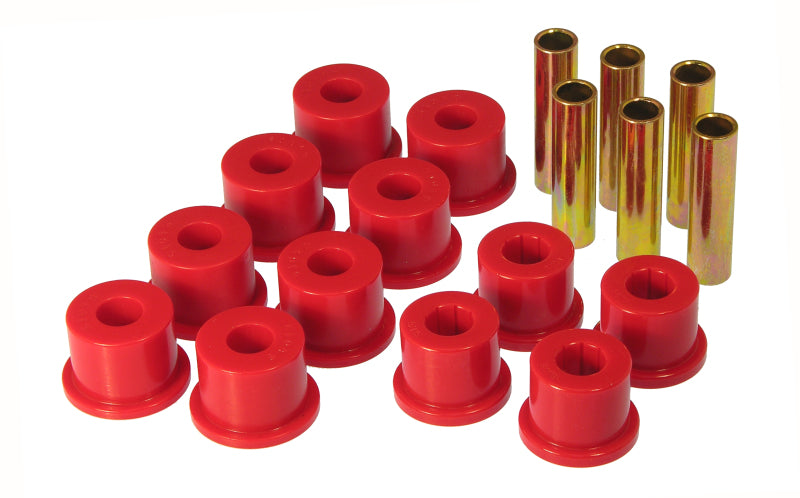 PRO Spring/Shackle Bush- Red - Prothane GM Rear Spring & Shackle Bushings (w/ 1.5in OD Frame Shackle Bush) - Red