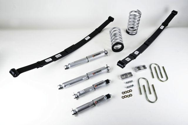 BT Lower Kit w SP Shocks - Belltech LOWERING KIT 82-93 S10 2inch-3inch/4inch SP SHOCKS