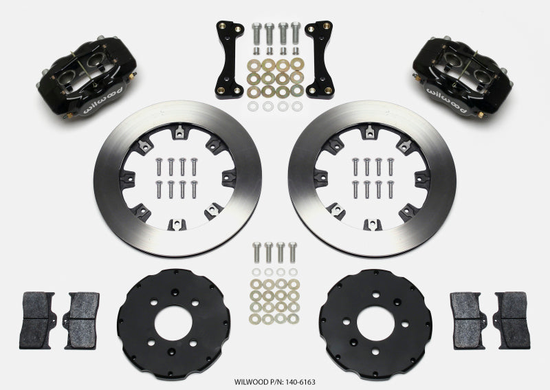 WIL Dynalite Brake Kit - Wilwood Forged Dynalite Front Hat Kit 12.19in 94-01 Honda/Acura w/262mm Disc