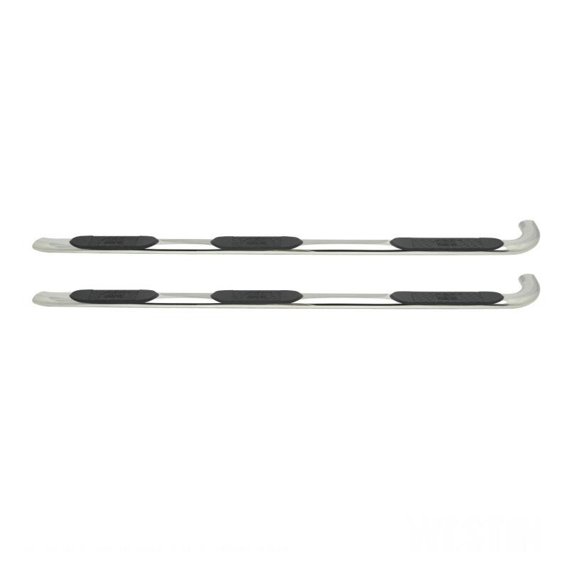WES Nerf Bars - Platinum 4 - Westin 2015-2018 Ford F-150 SuperCab (6.5ft Bed) Platinum 4 Oval WTW Nerf Step Bars - SS