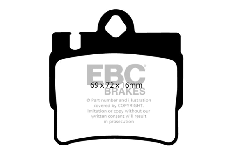 EBC Redstuff Brake Pad Sets - EBC 01-02 Mercedes-Benz CL55 AMG 5.5 Redstuff Rear Brake Pads