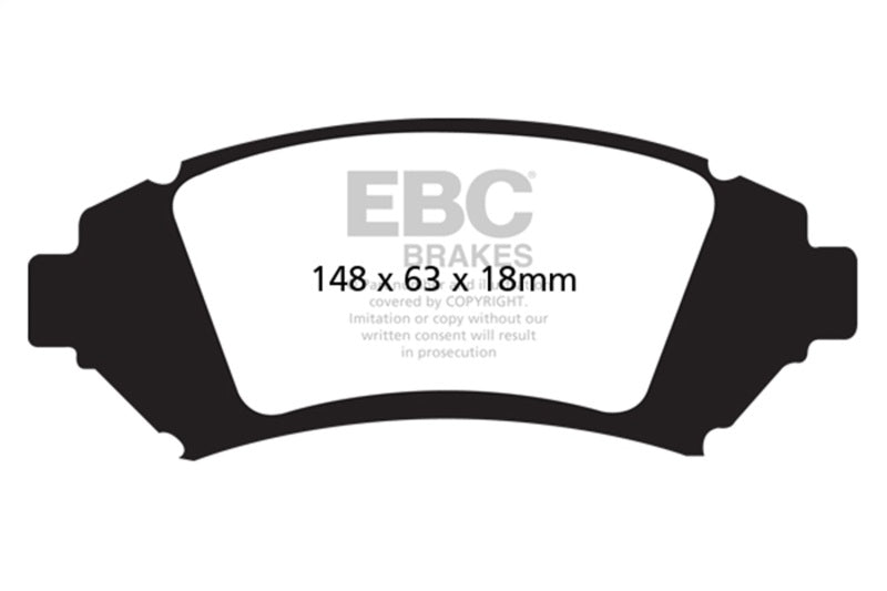 EBC Greenstuff Brake Pad Sets - EBC 05 Buick Le Sabre (FWD) 3.8 (16in Wheels) Greenstuff Front Brake Pads