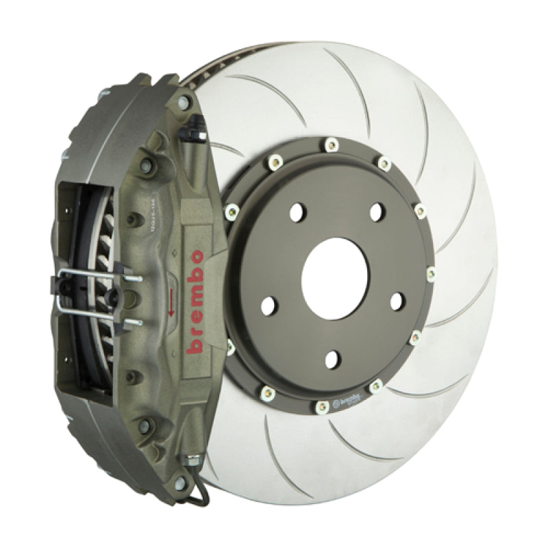 BRB Big Brake Kits - Brembo 05-21 WRX STi PISTA Fr Race BBK 4Pis Cast 2pc 328 x35x6 4a 2pc Rotor T5-Clear HA