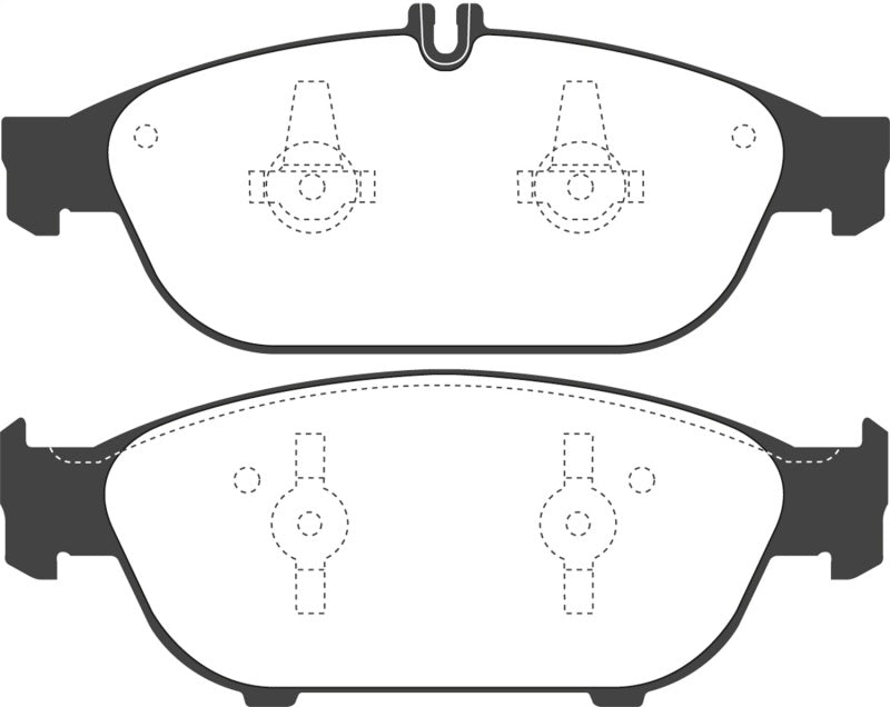 EBC Yellowstuff Brake Pad Sets - EBC 12+ Mercedes-Benz E550 4.6 Twin Turbo Coupe Yellowstuff Front Brake Pads
