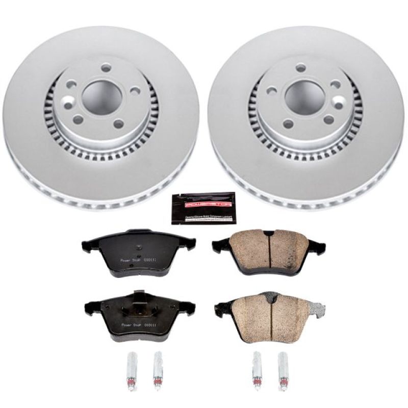 PSB Z23 Evolution Coated Kit - Power Stop 15-18 Volvo S60 Front Z23 Evolution Sport Coated Brake Kit