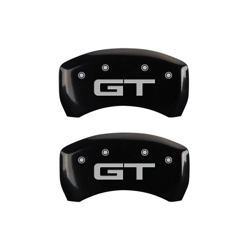 MGP Caliper Covers 2 Logo - MGP Rear set 2 Caliper Covers Engraved Rear 2015/GT Black finish silver ch