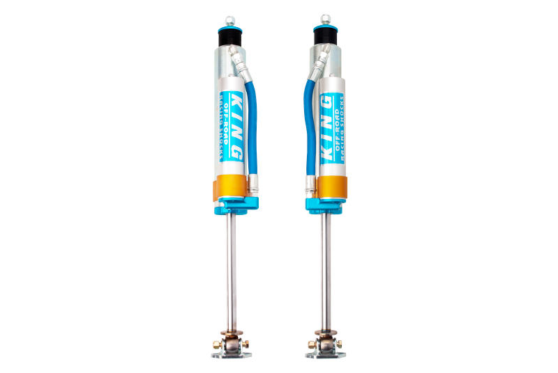 KIN 2.5 Shocks - King Shocks 84-00 Jeep Cherokee xJ Front 2.5 Dia Piggy Hose Res Shock for 5-6in Lift (Pair)