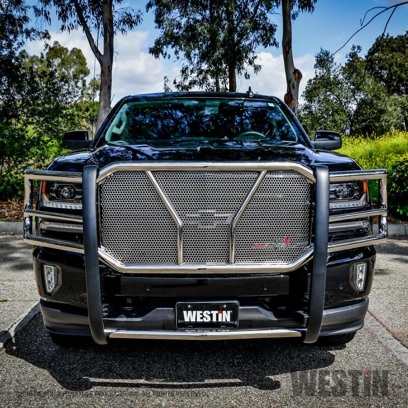WES HDX Grille Guards - Westin 2016-2018 Chevrolet Silverado 1500 HDX Grille Guard - SS