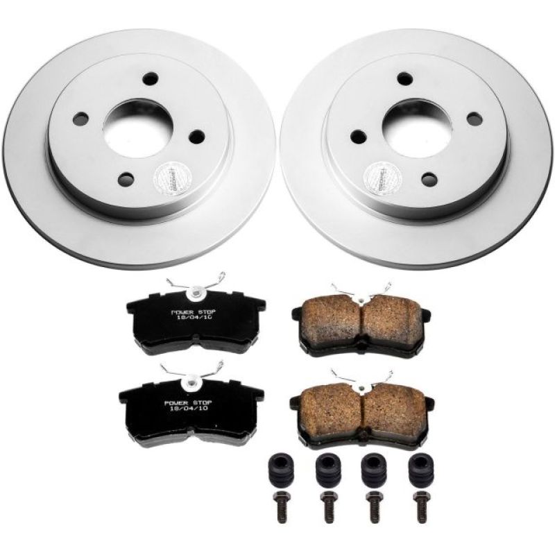 PSB Z17 Evolution Coated Kit - Power Stop 14-19 Ford Fiesta Rear Z17 Evolution Geomet Coated Brake Kit