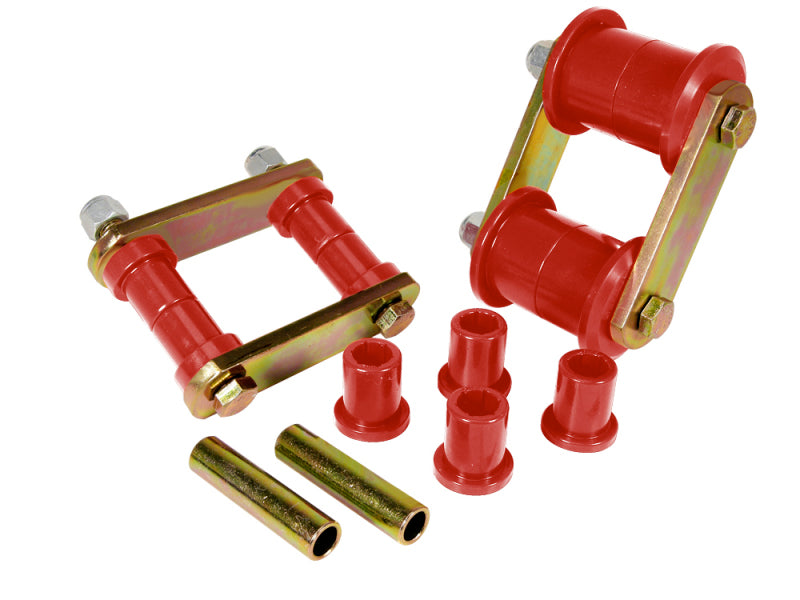 PRO Spring/Shackle Bush- Red - Prothane 60-74 Chrysler B & E Body HD Spring & Shackles Bushings - Red