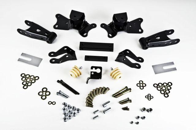 BT Shackle Kit - Belltech SHACKLE AND HANGER KIT 97-00 C-2500/3500 4inch Dually