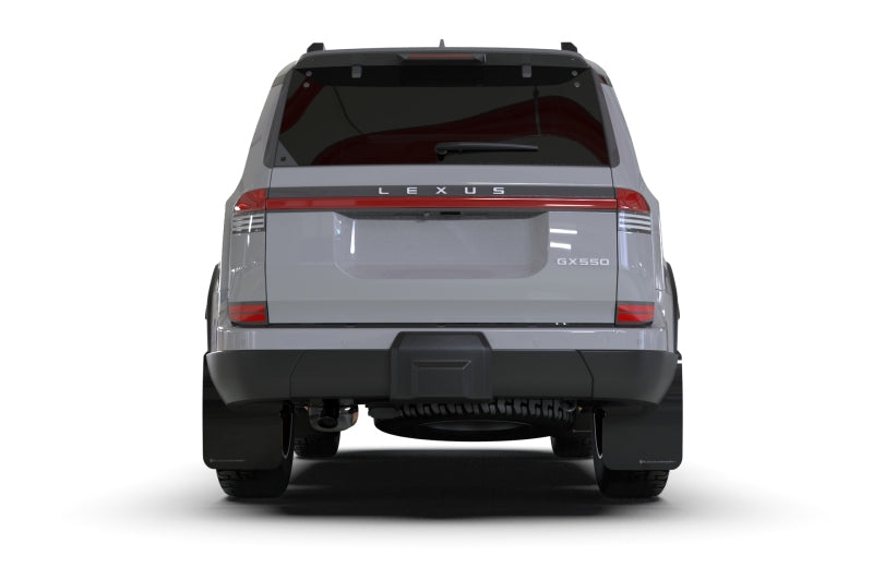 RAL UR Blk Flap/Met. Blk Logo - Rally Armor 24-25 Lexus GX 550 Luxury Black UR Mud Flap - Metallic Black Logo