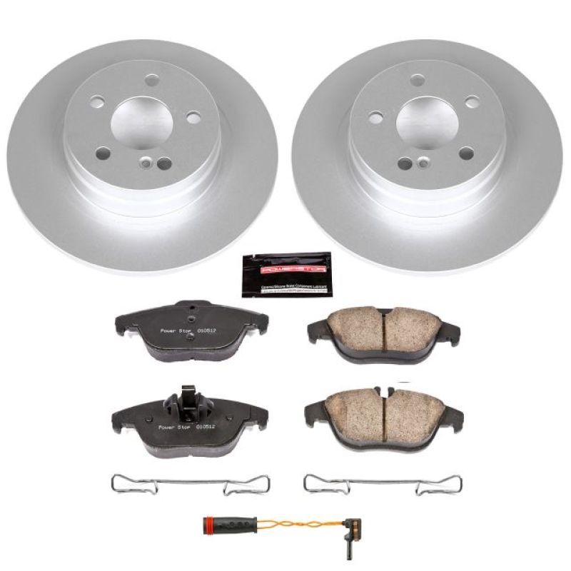 PSB Z23 Evolution Coated Kit - Power Stop 12-15 Mercedes-Benz C250 Rear Z23 Evolution Sport Coated Brake Kit