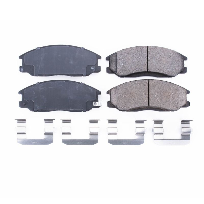 PSB Z17 Evolution Brake Pads - Power Stop 01-06 Hyundai Santa Fe Front Z17 Evolution Ceramic Brake Pads w/Hardware