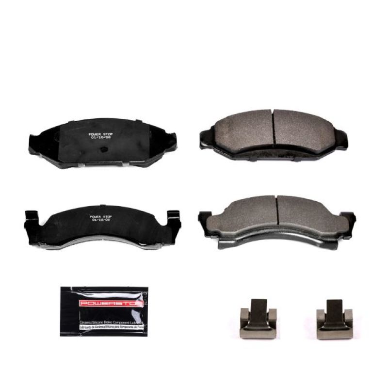 PSB Z23 Evolution Brake Pads - Power Stop 87-93 Ford Bronco Front Z23 Evolution Sport Brake Pads w/Hardware