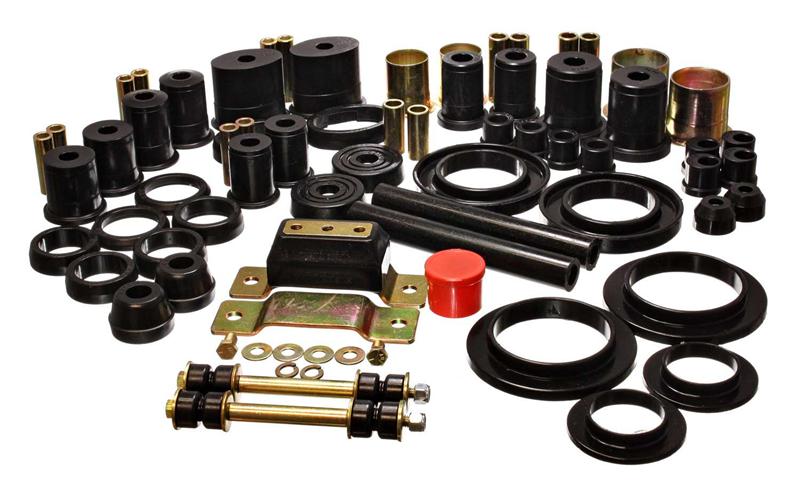 ES Hyper-Flex Sets - Black - Energy Suspension 94-95 Ford Mustang Black Hyper-flex Master Bushing Set w/ V-8