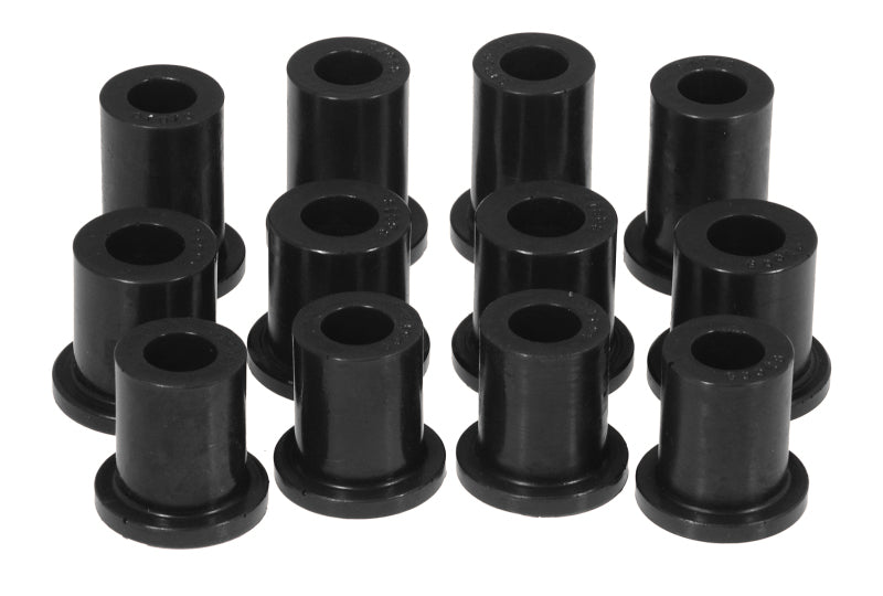 PRO Spring/Shackle Bush- Blk - Prothane 79-93 Datsun D50 2wd Spring & Shackle Bushings - Black