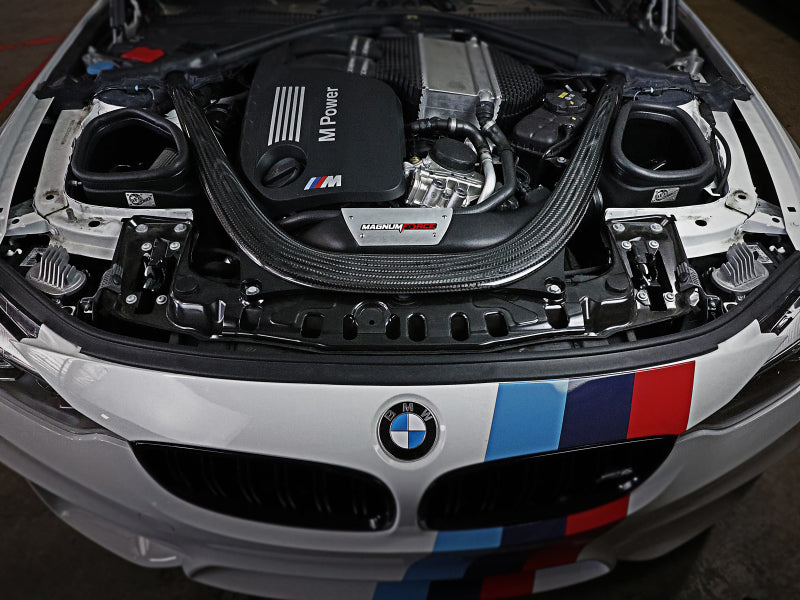 AFE Magnum FORCE Stage-2 Cold Air Intakes - aFe POWER Magnum FORCE Stage-2 Pro DRY S Cold Air Intake System 15-19 BMW M3/M4 3.0L