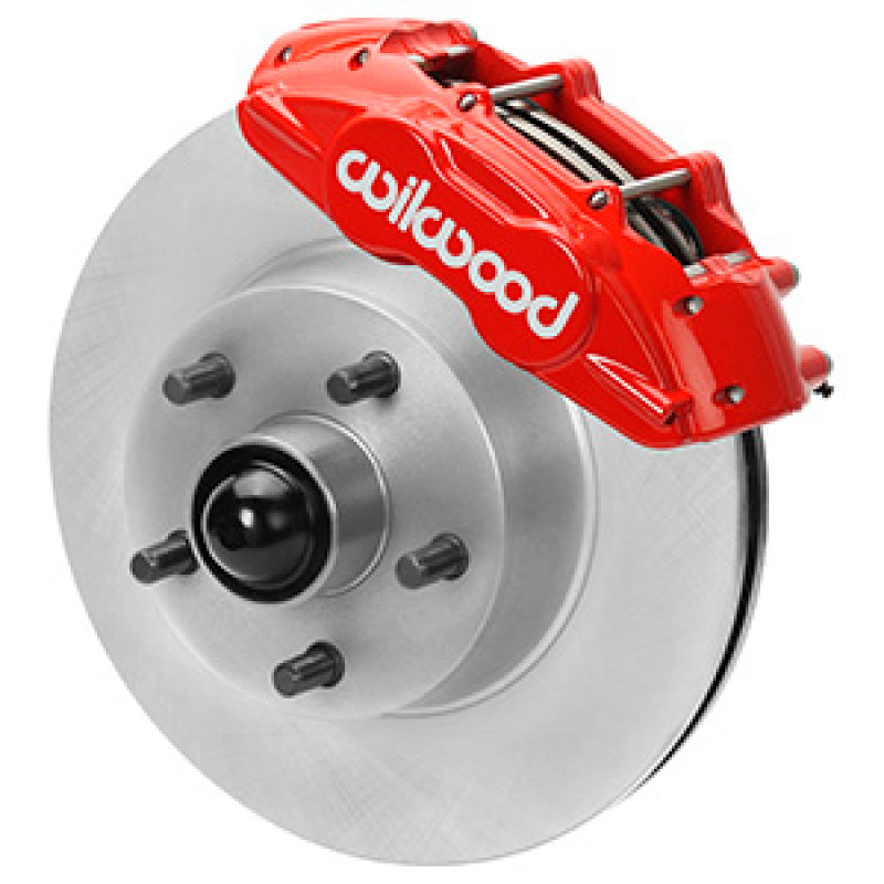 WIL D11 Brake Kits - Wilwood 65-67 Ford Mustang D11 11.29 in. Vtd. Brake Kit w/ Flex Lines (Red)