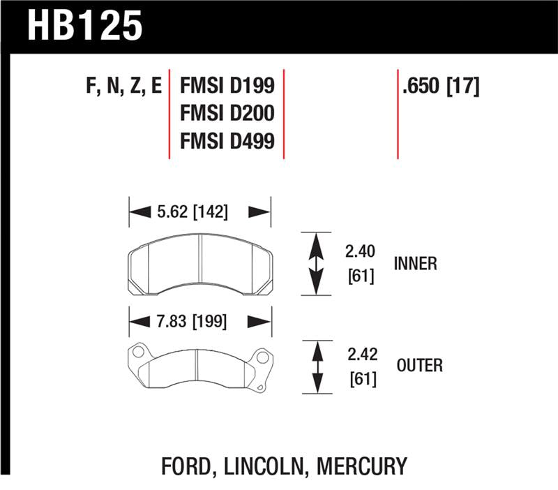 HAWK HPS Brake Pad Sets - Hawk HPS Street Brake Pads