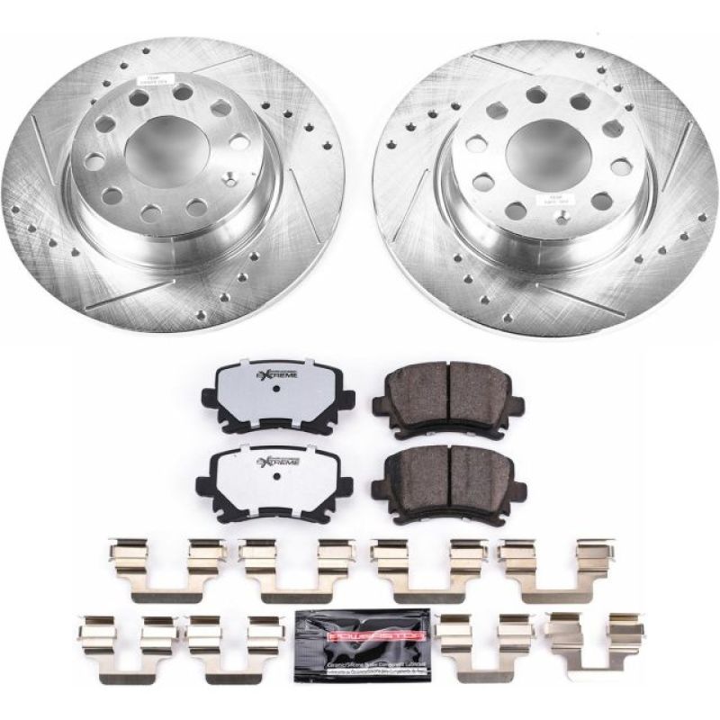 PSB Z26 Street Warrior Kit - Power Stop 2013 Audi A3 Quattro Rear Z26 Street Warrior Brake Kit