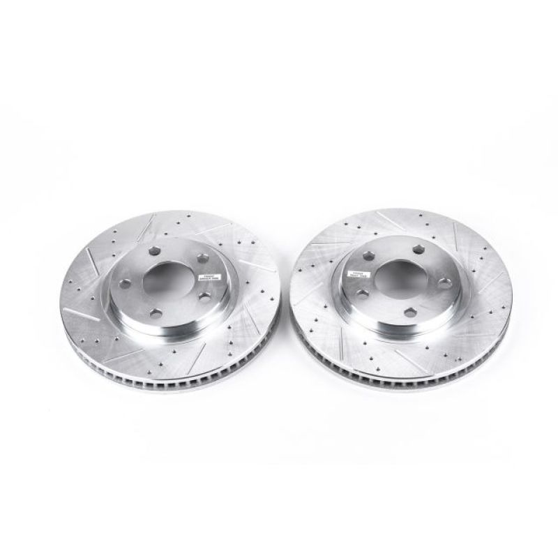PSB Evolution Drill/Slot Rotor - Power Stop 00-04 Buick LeSabre Front Evolution Drilled & Slotted Rotors - Pair