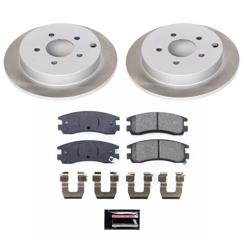 PSB Semi-Coated Rotor Kits - Power Stop 02-04 Pontiac Montana Rear Semi-Coated Rotor Kit