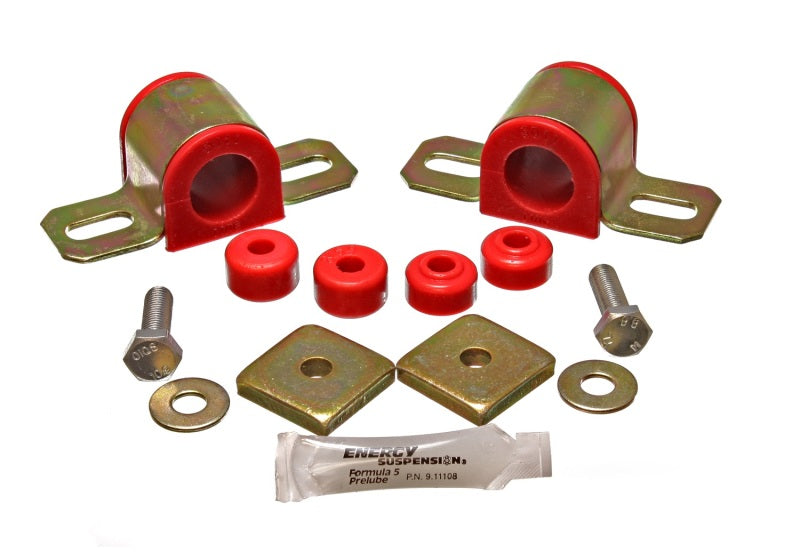 ES Sway Bar Bushings - Red - Energy Suspension 95-98 Nissan 240SX (S14) Red 27mm Front Sway Bar Frame Bushings (Sway bar end link