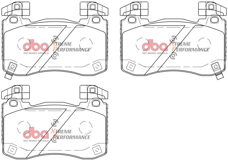 DBA XP Performance Brake Pads - DBA 2018+ Kia Stinger V6 Twin Turbo XP Performance Front Brake Pads