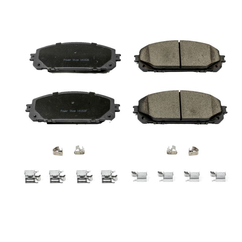 PSB Z17 Evolution Brake Pads - Power Stop 14-15 Jeep Cherokee Front Z17 Evolution Ceramic Brake Pads w/Hardware