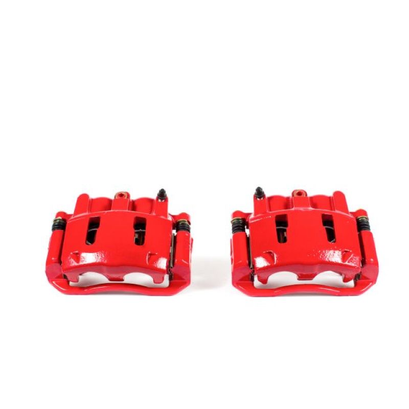 PSB Red Calipers - Power Stop 95-01 Ford Explorer Front Red Calipers w/Brackets - Pair
