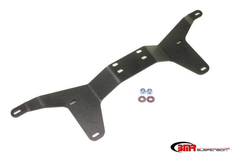 BMR Tunnel Braces - BMR 05-14 S197 Mustang Rear Driveshaft Tunnel Brace - Black Hammertone