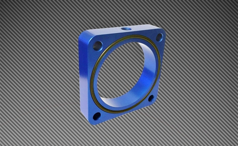 TQS TB Spacer - Blue - Torque Solution Throttle Body Spacer 2013+ Subaru BRZ/Scion FR-S - Blue
