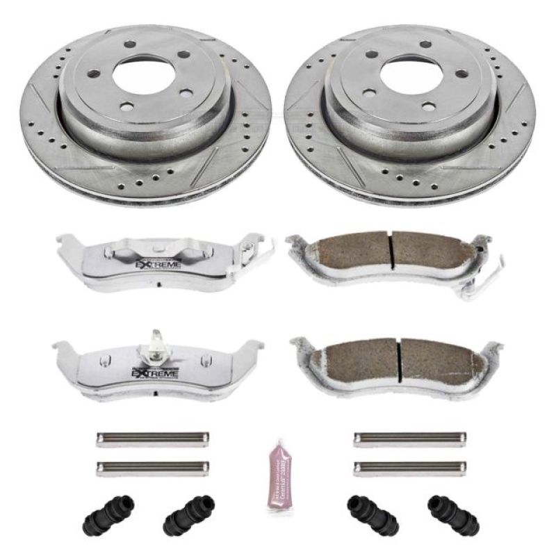 PSB Z26 Street Warrior Kit - Power Stop 03-11 Ford Crown Victoria Rear Z26 Street Warrior Brake Kit