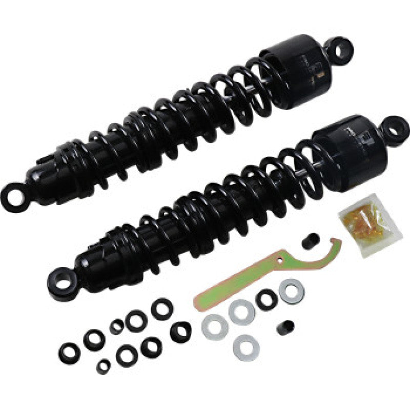 PGR 413 Shocks - Progressive Harley 413 Series Shocks 15.0in - Black