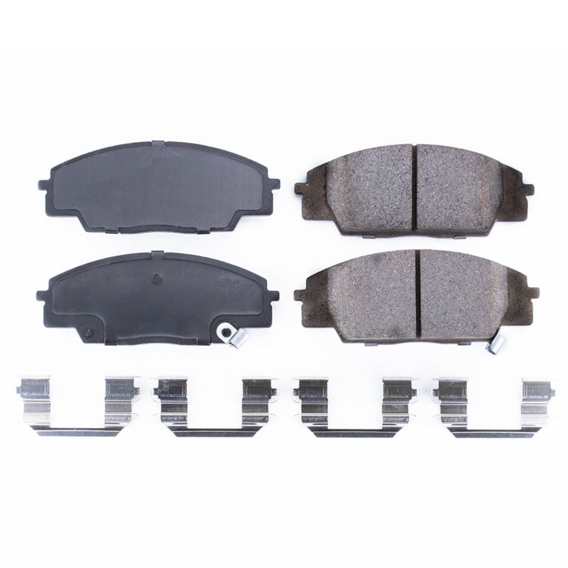PSB Z17 Evolution Brake Pads - Power Stop 07-10 Acura CSX Front Z17 Evolution Ceramic Brake Pads w/Hardware