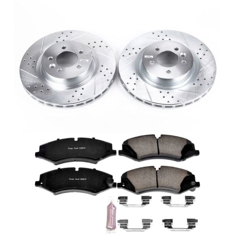 PSB Z23 Evolution Kit - Power Stop 2017 Land Rover Discovery Front Z23 Evolution Sport Brake Kit