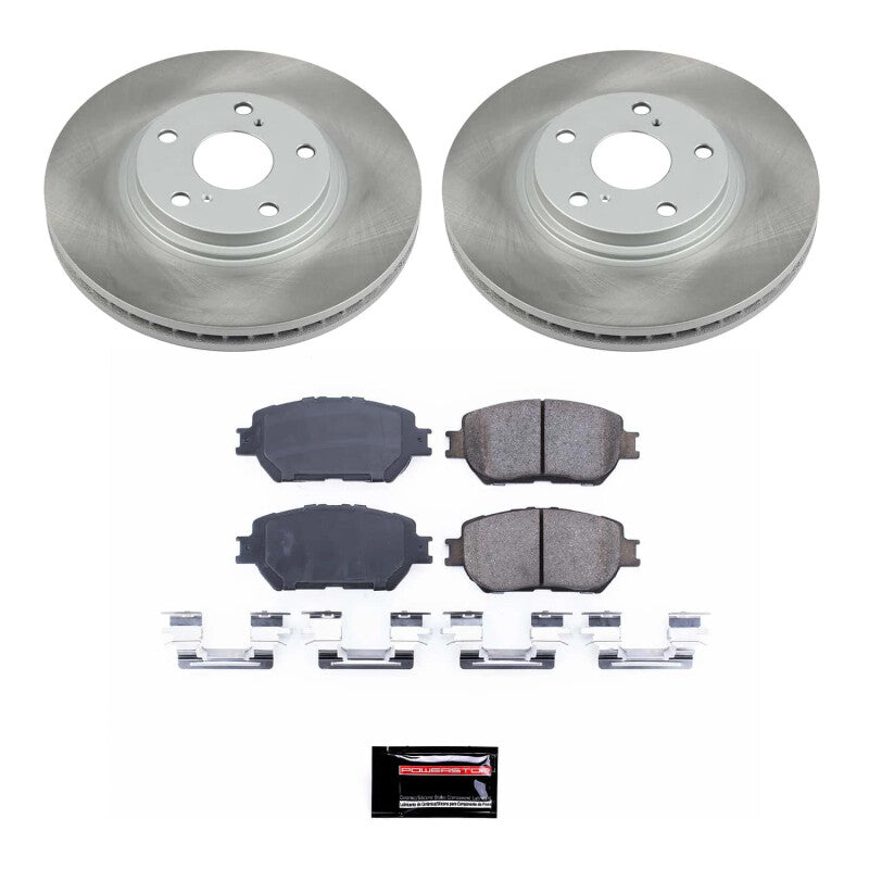 PSB Semi-Coated Rotor Kits - Power Stop 02-04 Toyota Camry Front Semi-Coated Rotor Kit