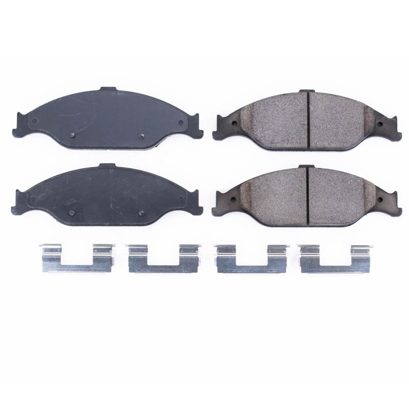PSB Z17 Evolution Brake Pads - Power Stop 99-04 Ford Mustang Front Z17 Evolution Ceramic Brake Pads w/Hardware