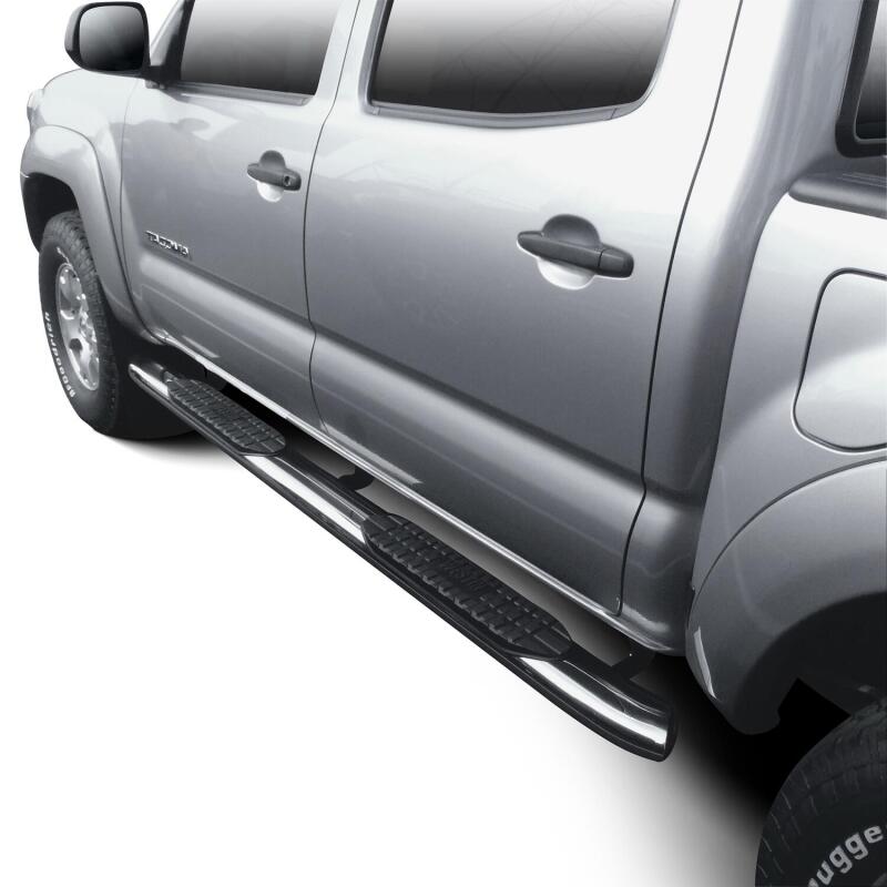 WES Nerf Bars - PRO TRAXX 5 - Westin 2005-2017 Toyota Tacoma Double Cab PRO TRAXX 5 Oval Nerf Step Bars - SS