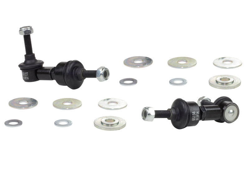 WL Sway Bar Links - Whiteline 89-98 Nissan 240SX S13 & S14 Front Swaybar link kit-adjustable ball end links
