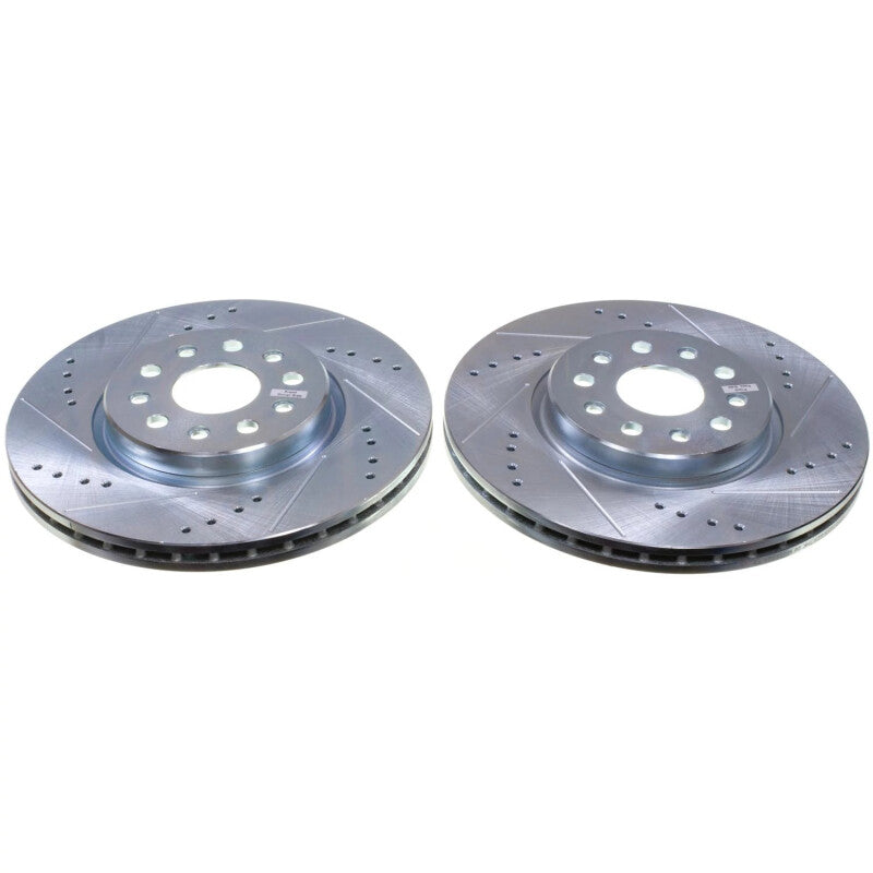 PSB Evolution Drill/Slot Rotor - Power Stop 22-24 Jeep Grand Cherokee Front Drilled & Slotted Rotor - Pair