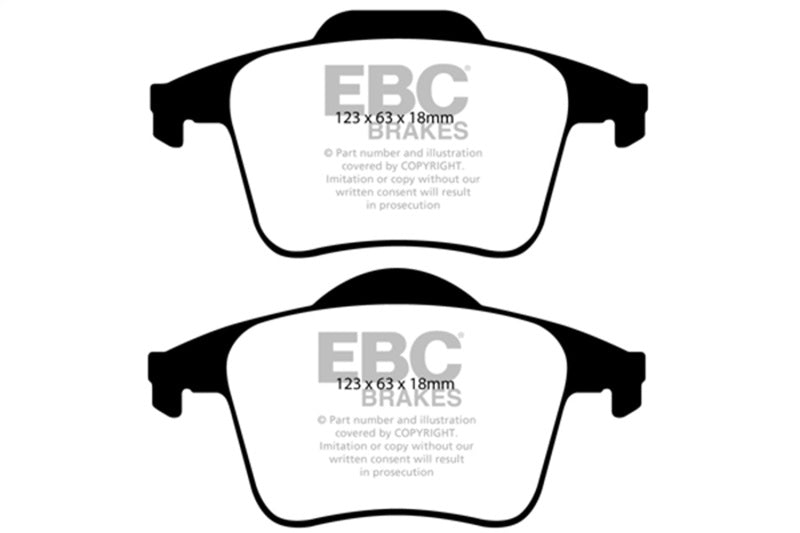 EBC Greenstuff Brake Pad Sets - EBC 03-07 Volvo XC90 2.5 Turbo Greenstuff Rear Brake Pads