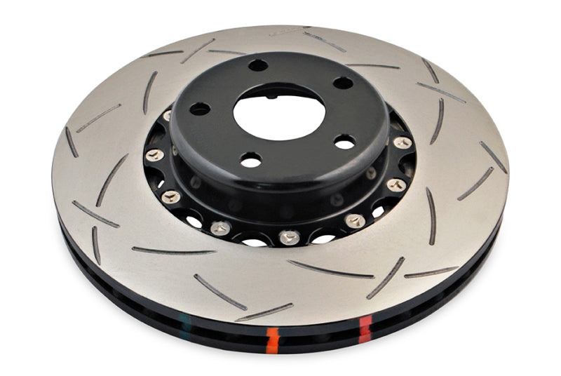 DBA 5000 Series Slotted Rotors - DBA 02-10 WRX / 13+ FR-S / 13+ BRZ Premium Front Slotted 5000 Series 2 Piece Rotor w/ Black Hat