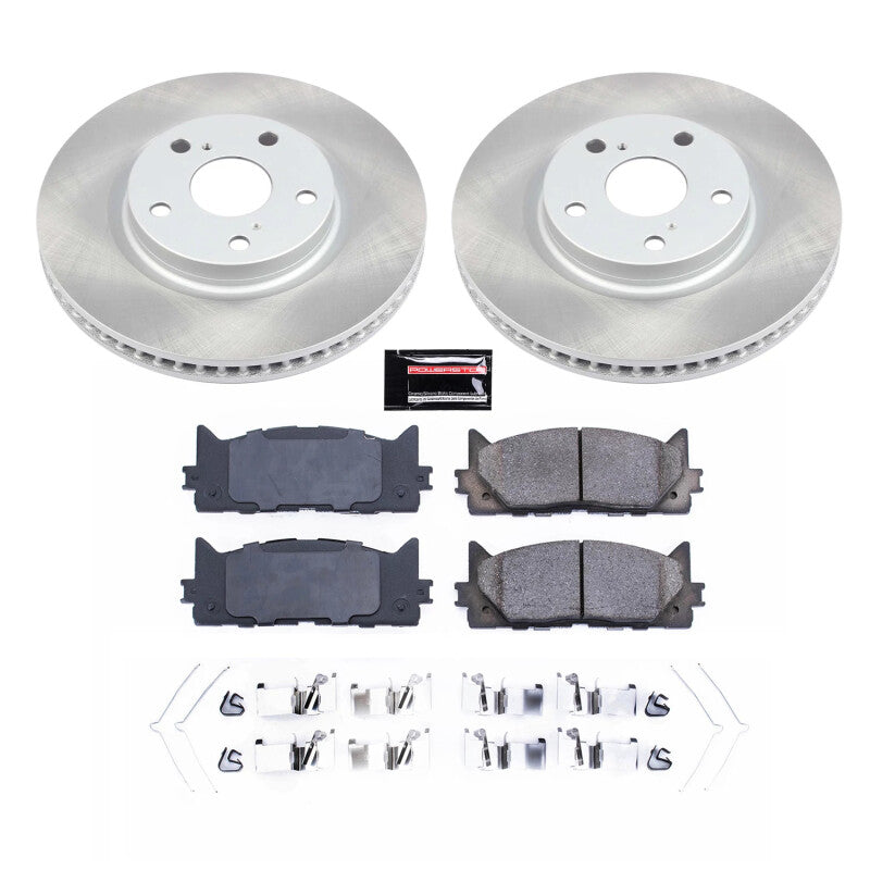 PSB Semi-Coated Rotor Kits - Power Stop 07-17 Toyota Camry Front Semi-Coated Rotor Kit