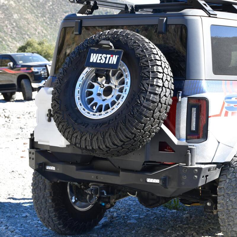WES XTS Bumpers - Westin 18-25 Wrangler JL Accessory For XTS Rear - P/S Swingout - Tex. Blk